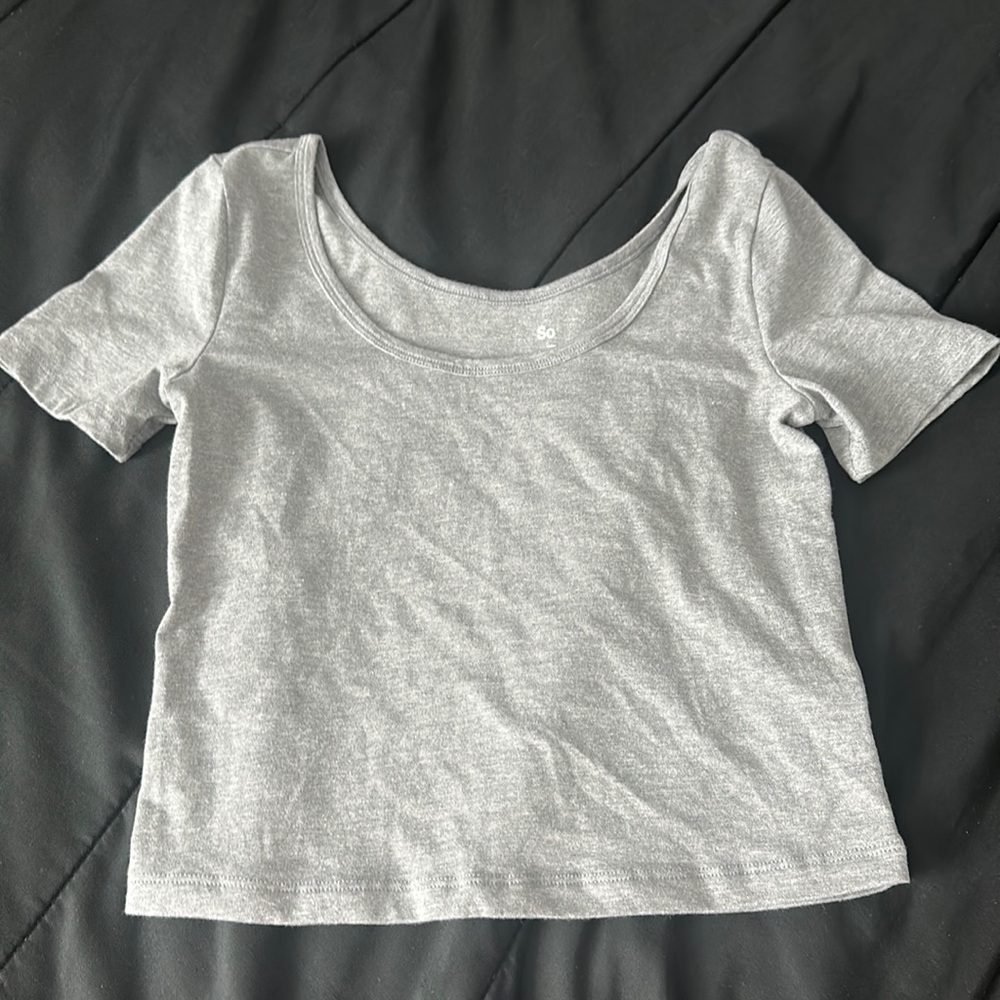 Grey crop top